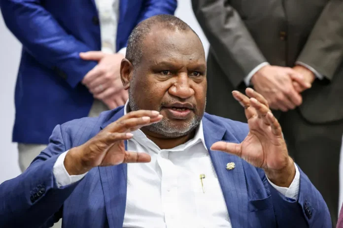 Papua New Guinea's Prime Minister, James Marape. Photo Credit AFP