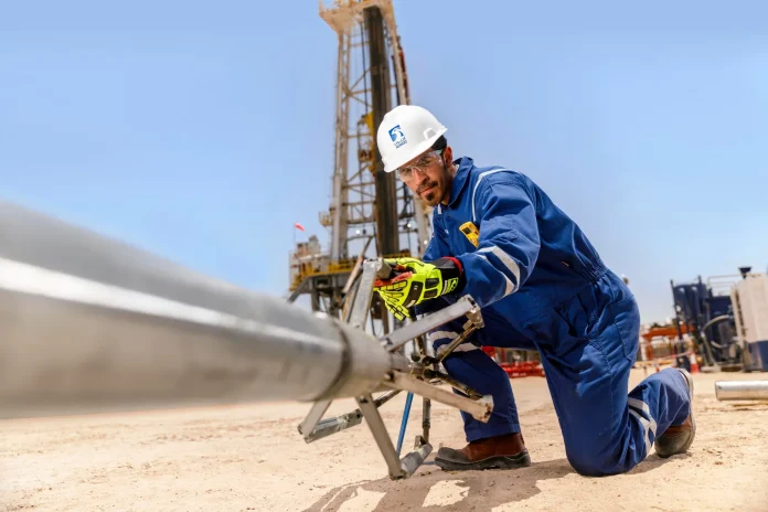 An Adnoc wireline truck in Abu Dhabi.
